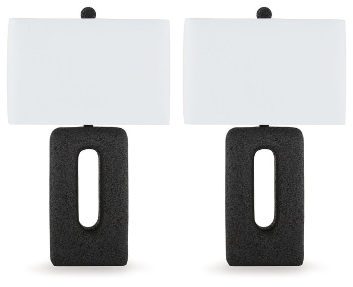 Wimmings - Poly Table Lamp (Set of 2) - Black image 1