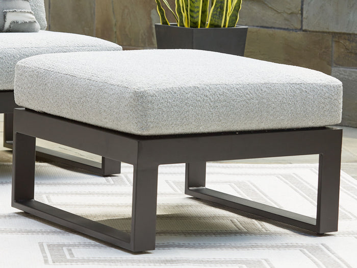 Beachloft - Ottoman With Cushion - Black / Gray image 3