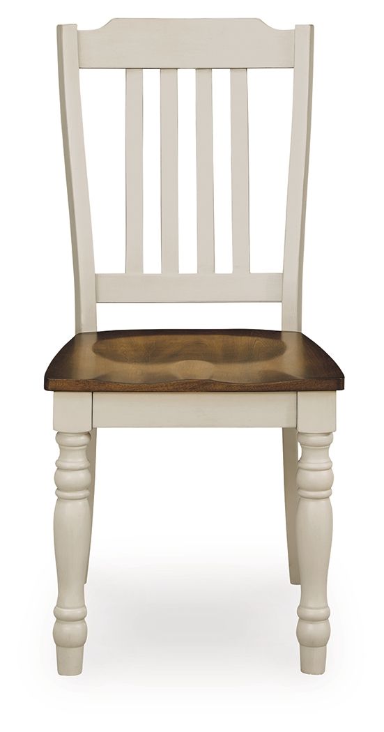 Wirloni - Dining Room Side Chair (Set of 2) - Antique White / Brown image 4