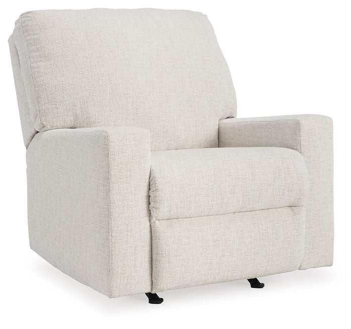 Rannis - Rocker Recliner - Fabric - Snow image 1