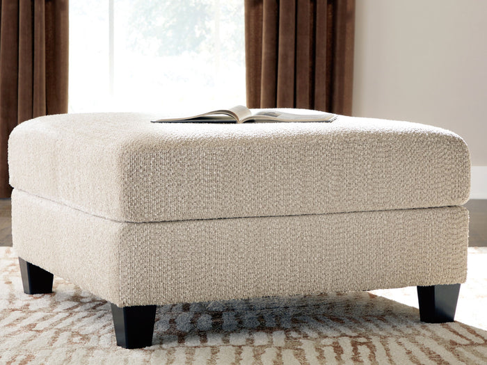 Steelwater Retreat - Oversized Accent Ottoman - Latte image 4