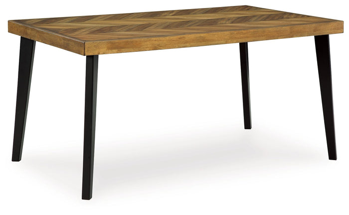 Blondon - Rectangular Drm Table Set (Set of 7) - Brown / Black image 4