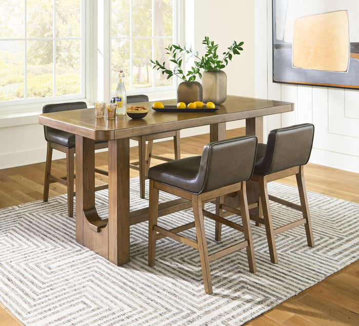 Cabalynn - Rectangular Dining Room Counter Table Set image 1