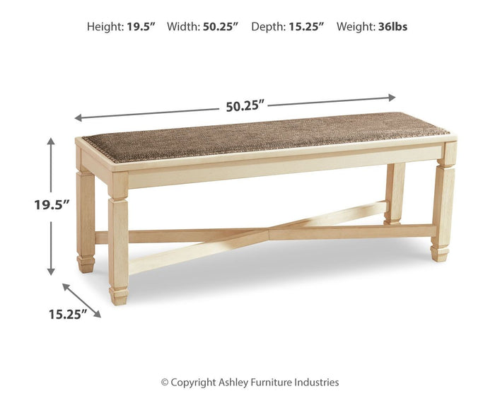 Bolanburg - Large UPH Dining Room Bench - Beige image 4