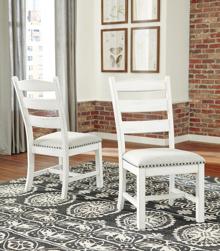 Valebeck - Dining UPH Side Chair (Set of 2) - Beige / White image 3