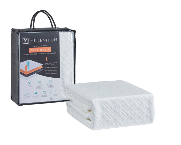 Basic Protector - Queen Mattress Protector (Set of 4) - White image 1