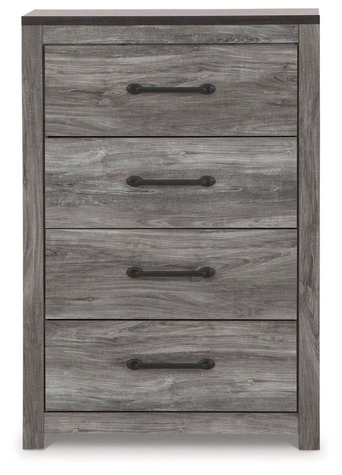 Bronyan - Four Drawer Chest - Dark Gray image 3