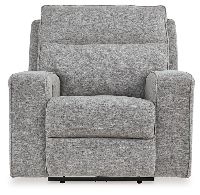 Biscoe - Power Recliner /Adj Headrest - Pewter image 4