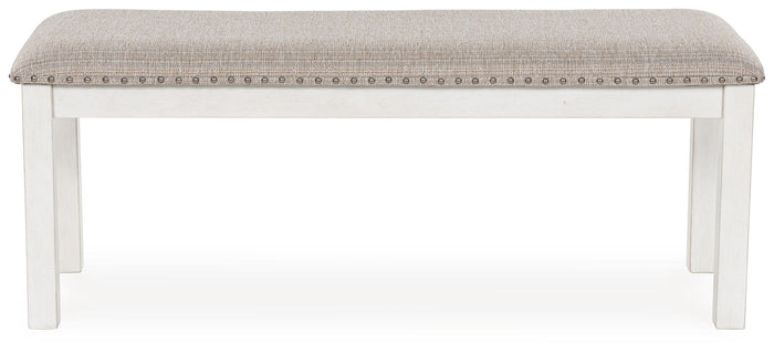 Robbinsdale - Large Upholstered Dining Room Bench - Antique White image 4