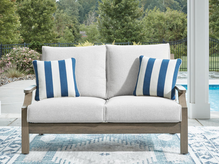 Rainier Ranch - Loveseat With Cushion - Brown / Beige image 3