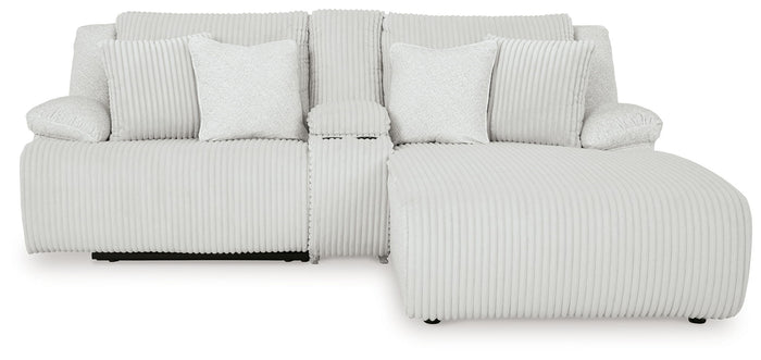 Top Tier - 3-Piece Reclining Sectional Sofa With Raf Chaise - Fabric - Alloy image 2