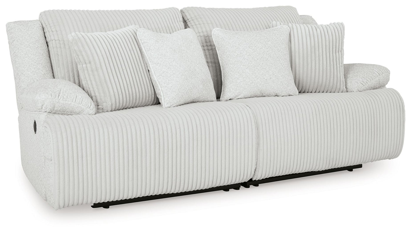 Top Tier - 2-Piece Sectional Loveseat With RAF And LAF Recliner - Alloy