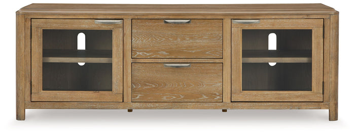 Rencott - Extra Large TV Stand - Light Brown image 4
