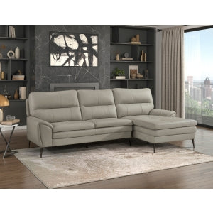 Rowan 2-Piece Sectional with Right-Side Chaise, Leather Match image 2