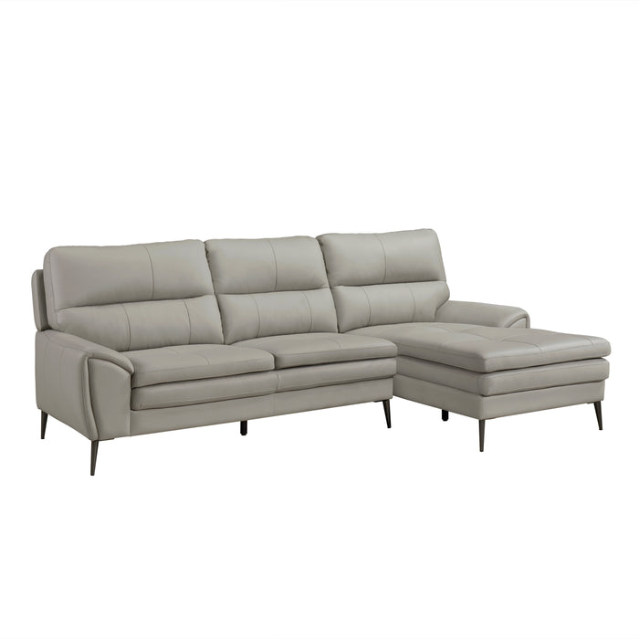 Rowan 2-Piece Sectional with Right-Side Chaise, Leather Match image 10
