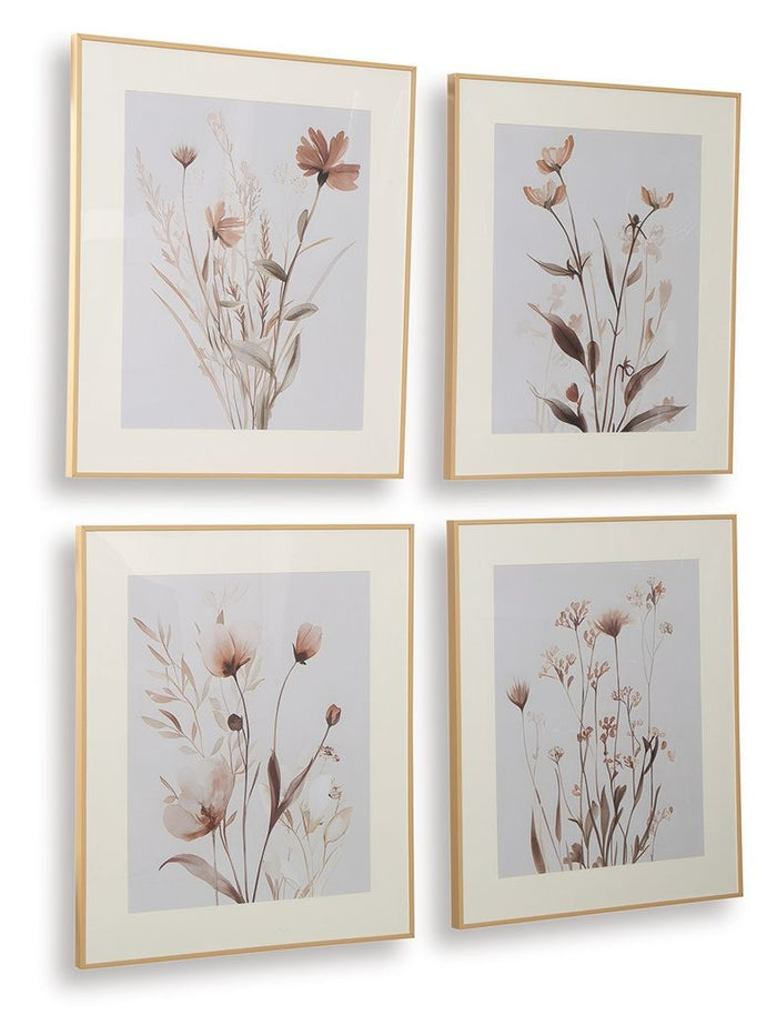 Chettings - Wall Art Set (Set of 4) - Beige / Gray / Blush image 3
