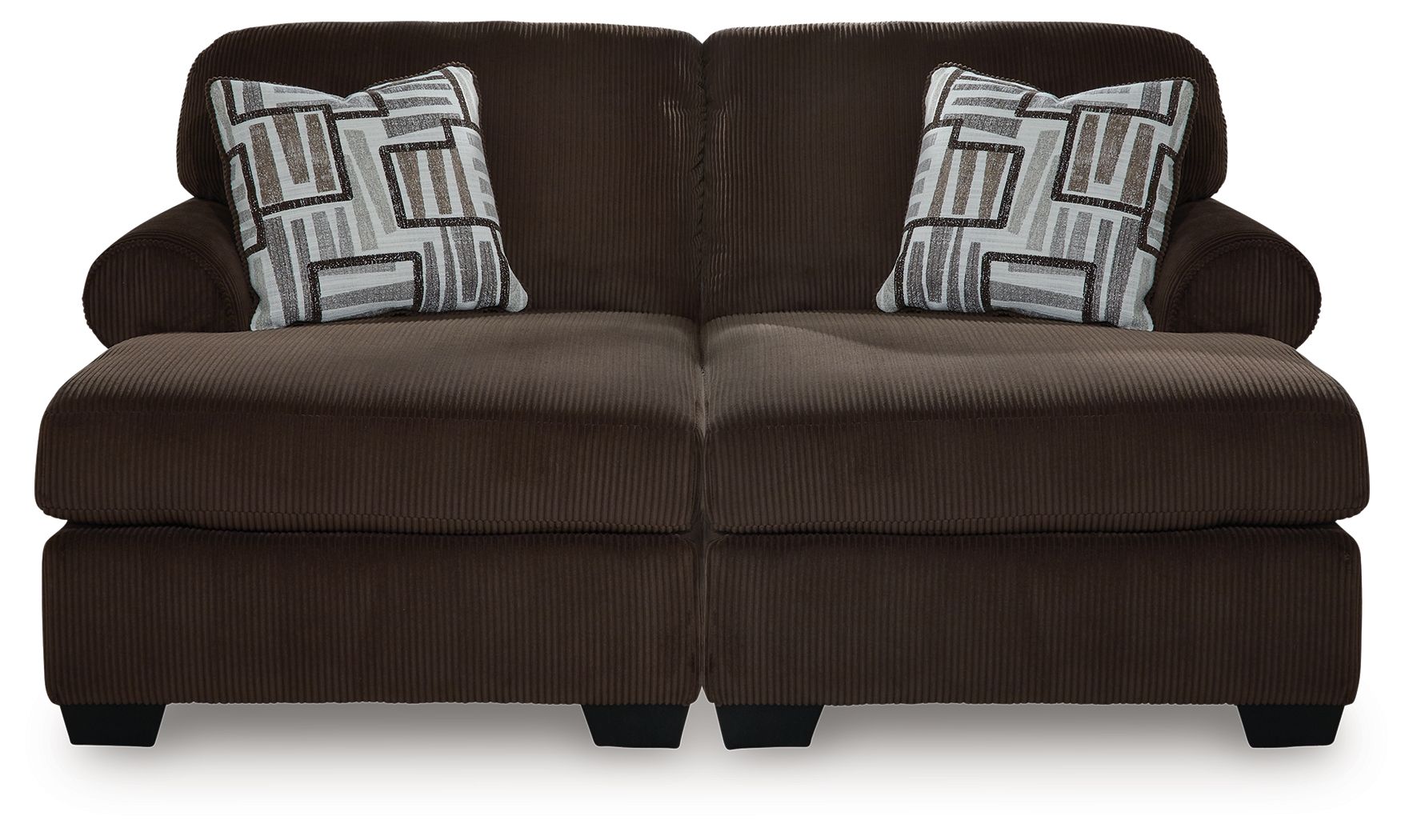 Dark Brown / 2 Pc. Super Chaise Sectional