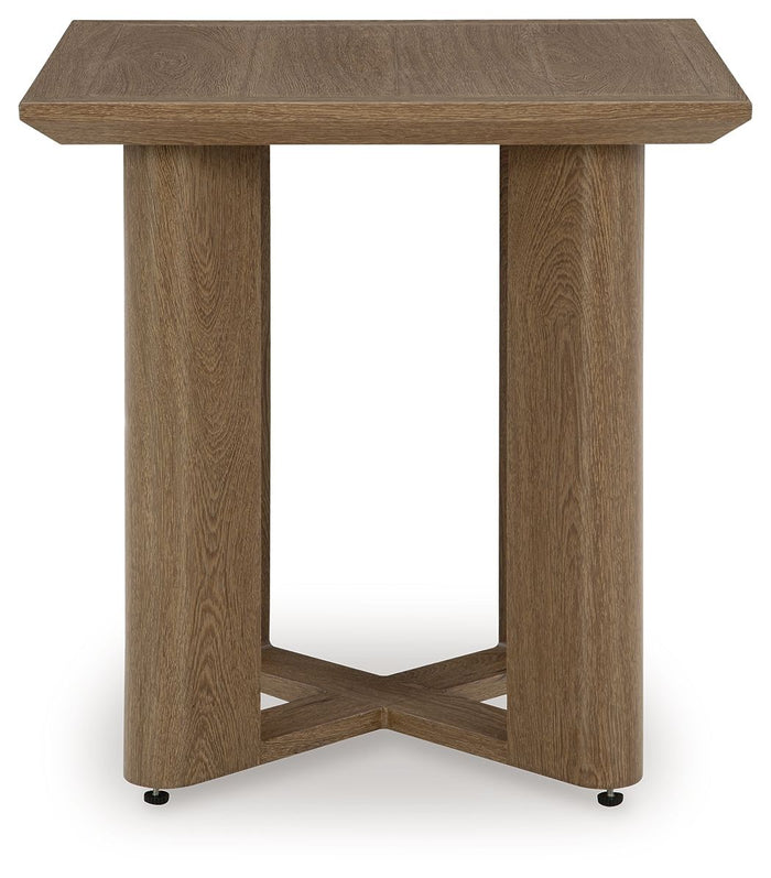 Serene Bay - Square End Table - Dark Brown image 3