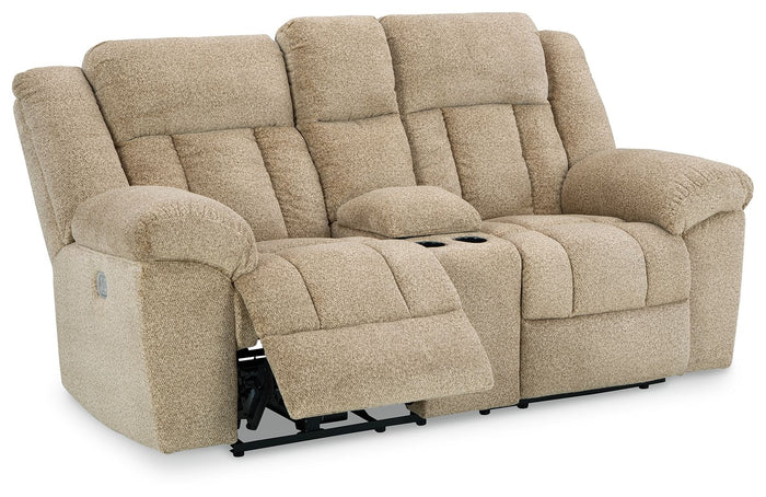 Tip-Off - Power Reclining Loveseat With Console / Adj Headrest image 3