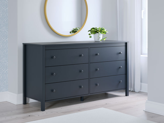 Simmenfort - Six Drawer Dresser - Navy Blue image 2