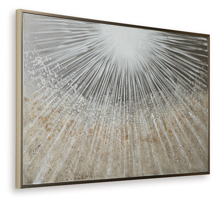 Waldard - Wall Art - Gray / Taupe / White image 3