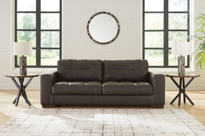 Luigi - Sofa - Leather Match - Thunder image 3