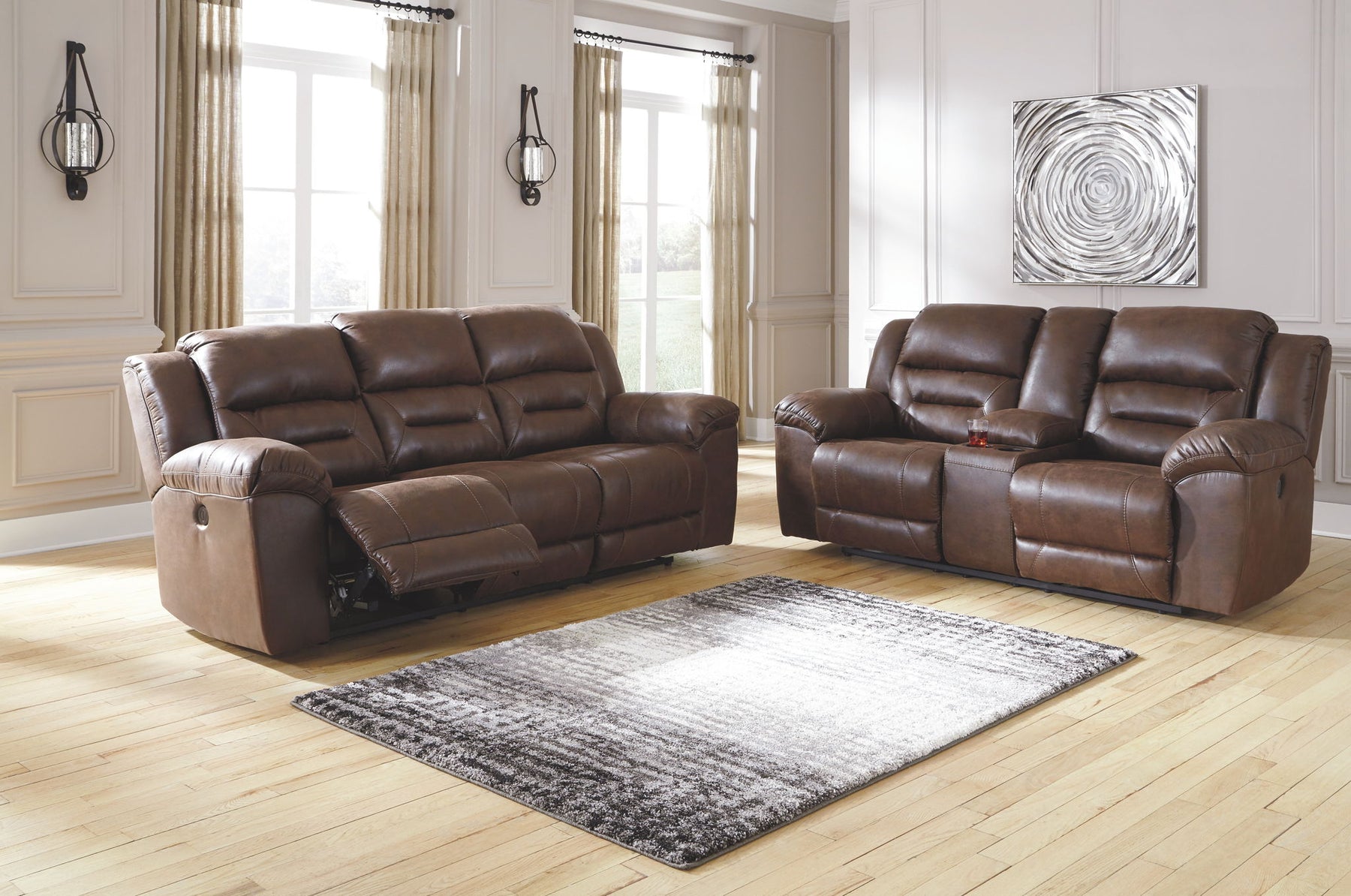 Dark Brown / 2 Pc. Sofa, Loveseat