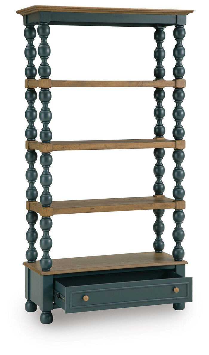 Finnworth - Bookcase - Blue / Brown image 4