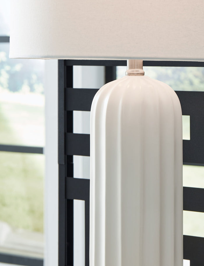 Clarkland - Ceramic Table Lamp (Set of 2) - White image 4