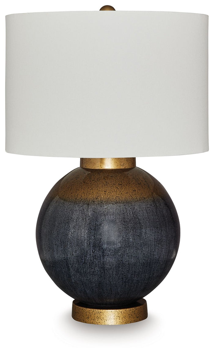Adara - Metal Table Lamp - Blue / Gold Finish image 1