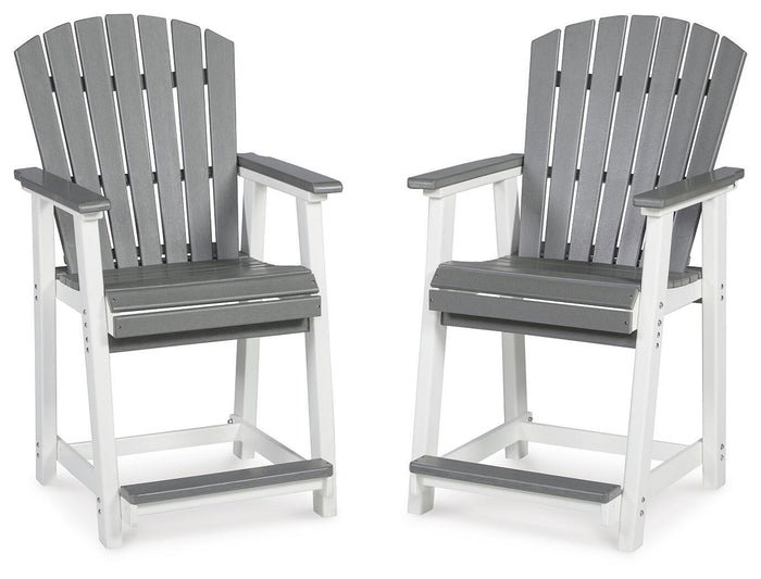 Transville - Barstool (Set of 2) - Gray / White image 1