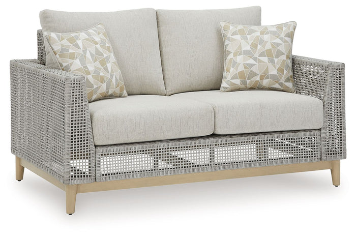 Seton Creek - Loveseat With Cushion - Gray image 1