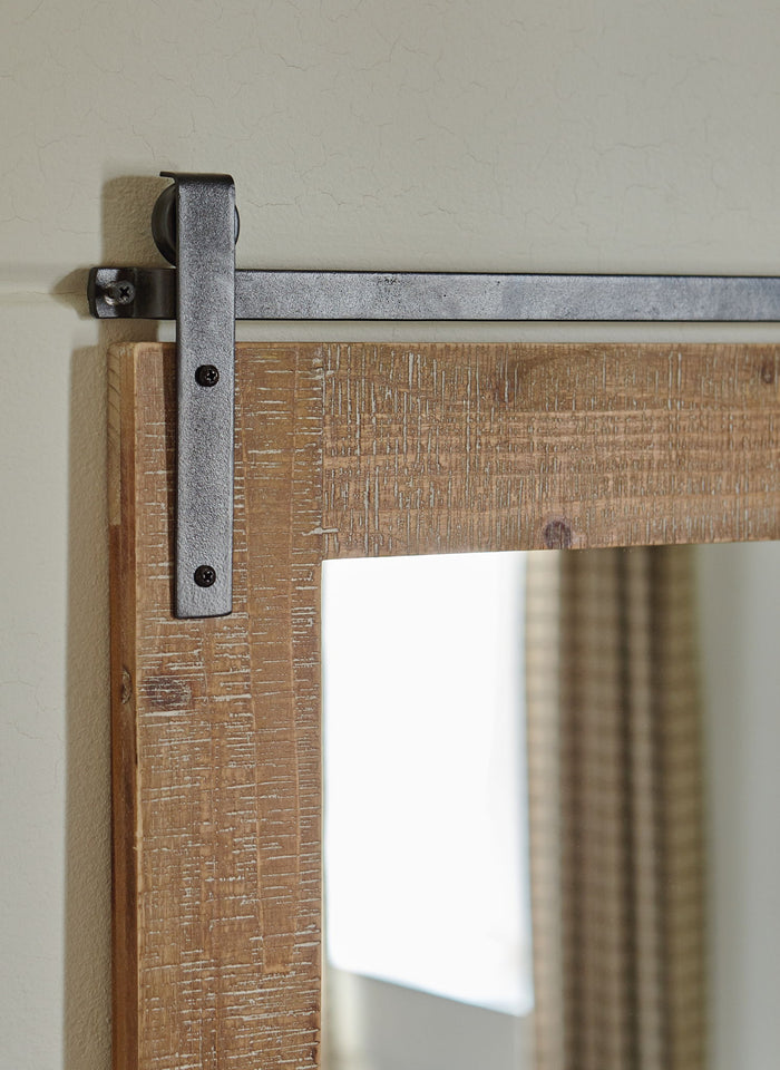 Lanie - Accent Mirror - Antique Brown image 2