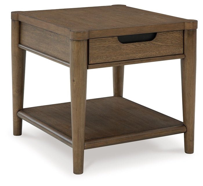 Roanhowe - Rectangular End Table - Brown image 1