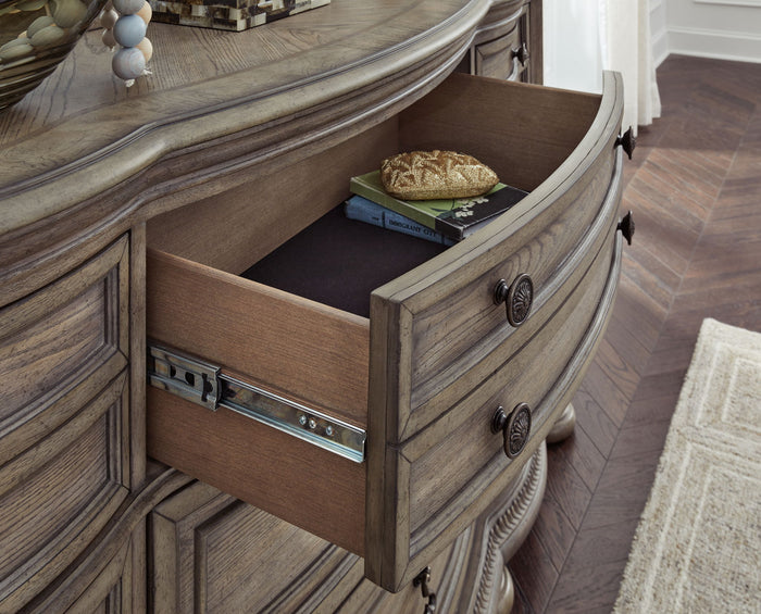 Ardenfield - Dresser And Mirror - Light Brown image 3