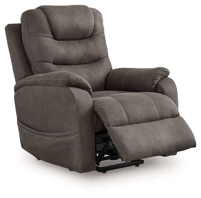 Snowfield - Power Lift Recliner - Gunmetal image 3