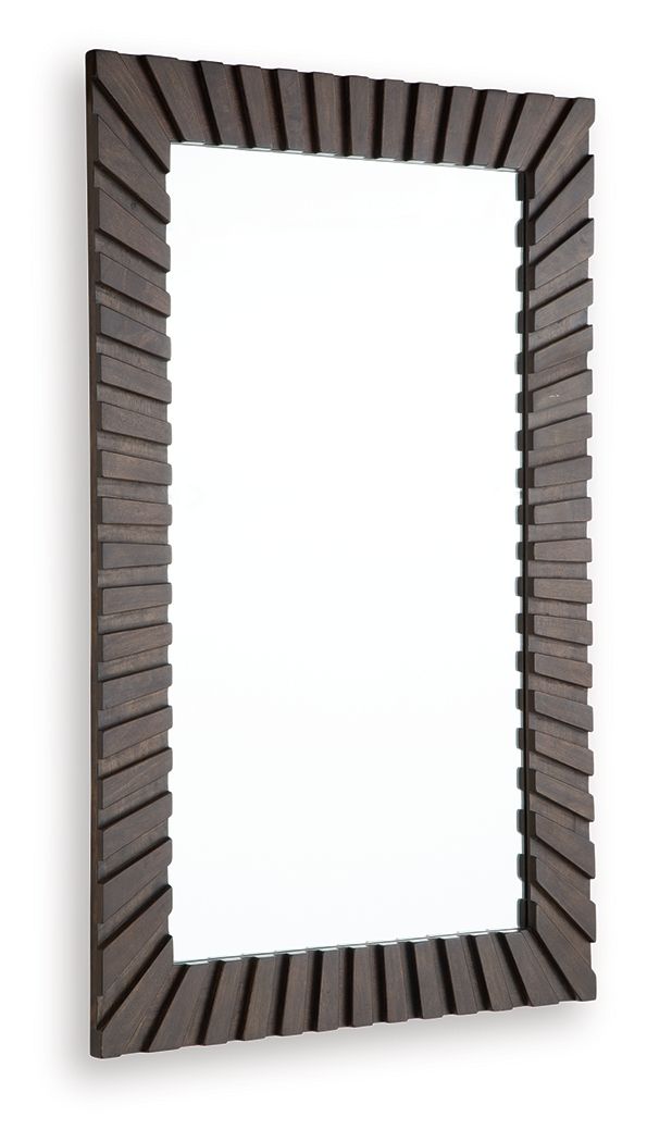 Advin - Accent Mirror - Dark Brown image 3