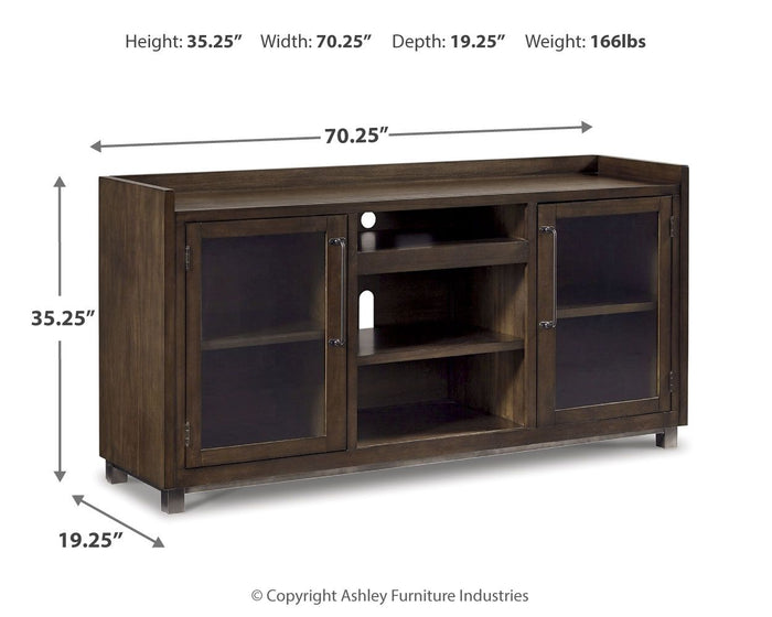 Starmore - XL TV Stand w/Fireplace Option - Brown image 2