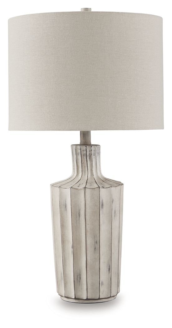 Imre - Poly Table Lamp - Distressed Brown image 1