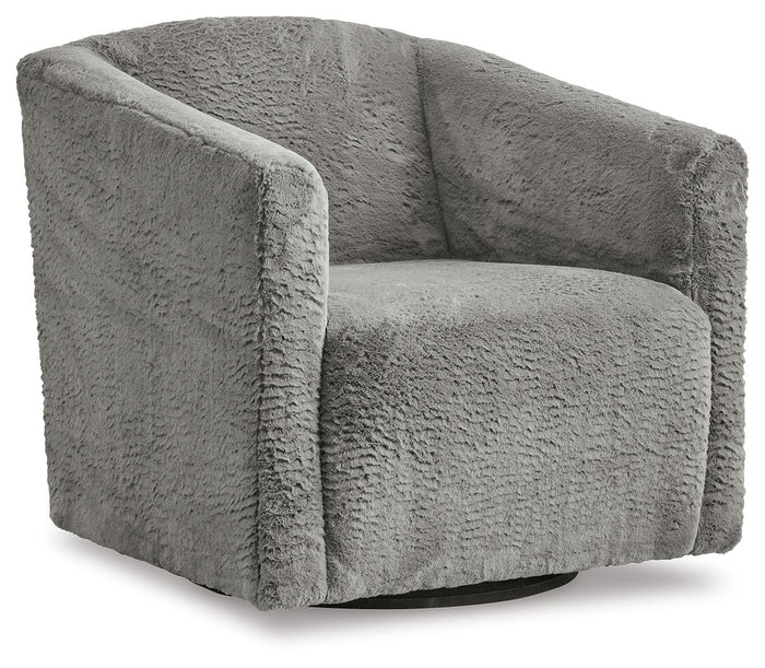 Bramner - Swivel Accent Chair - Charcoal image 1
