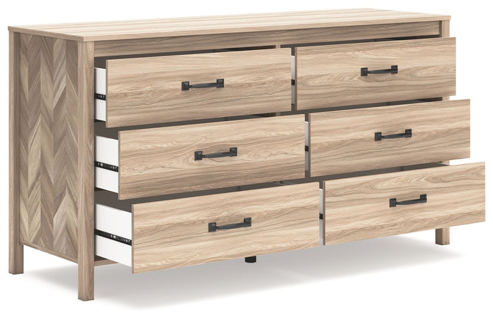 Battelle - Six Drawer Dresser - Tan image 2