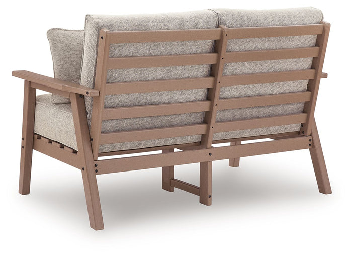 Grover Beach - Loveseat With Cushion - Driftwood image 3