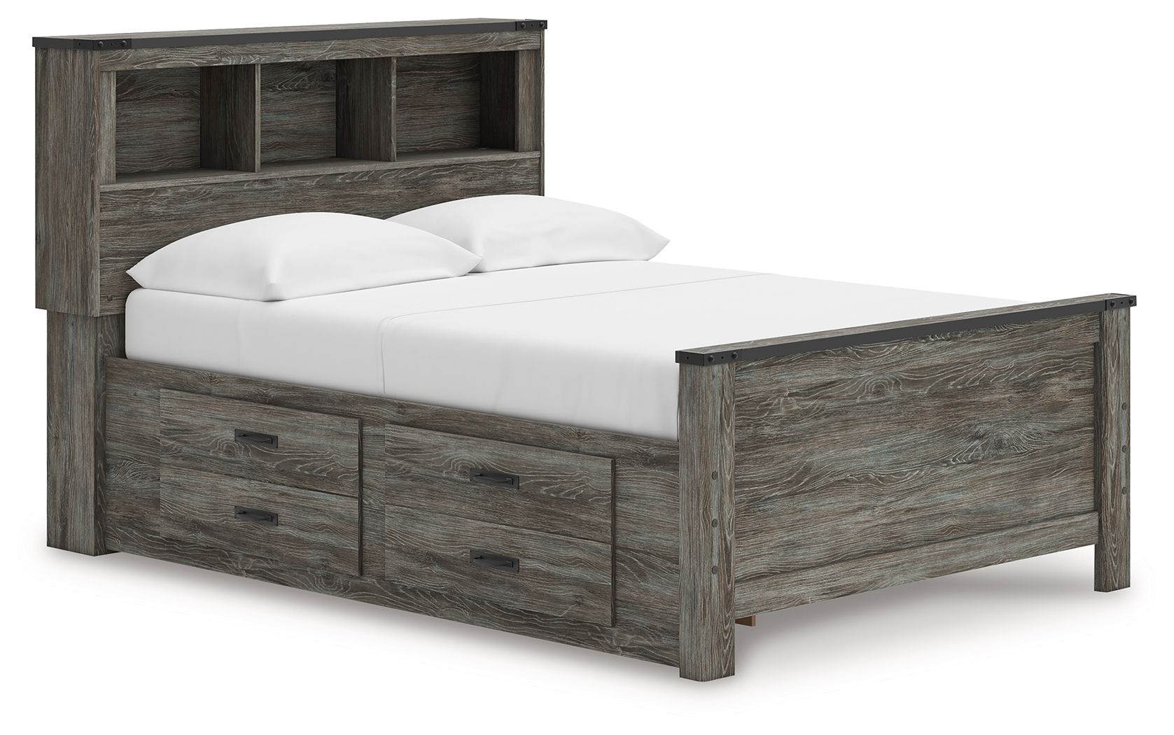 Gray / Full / 2 Drawers