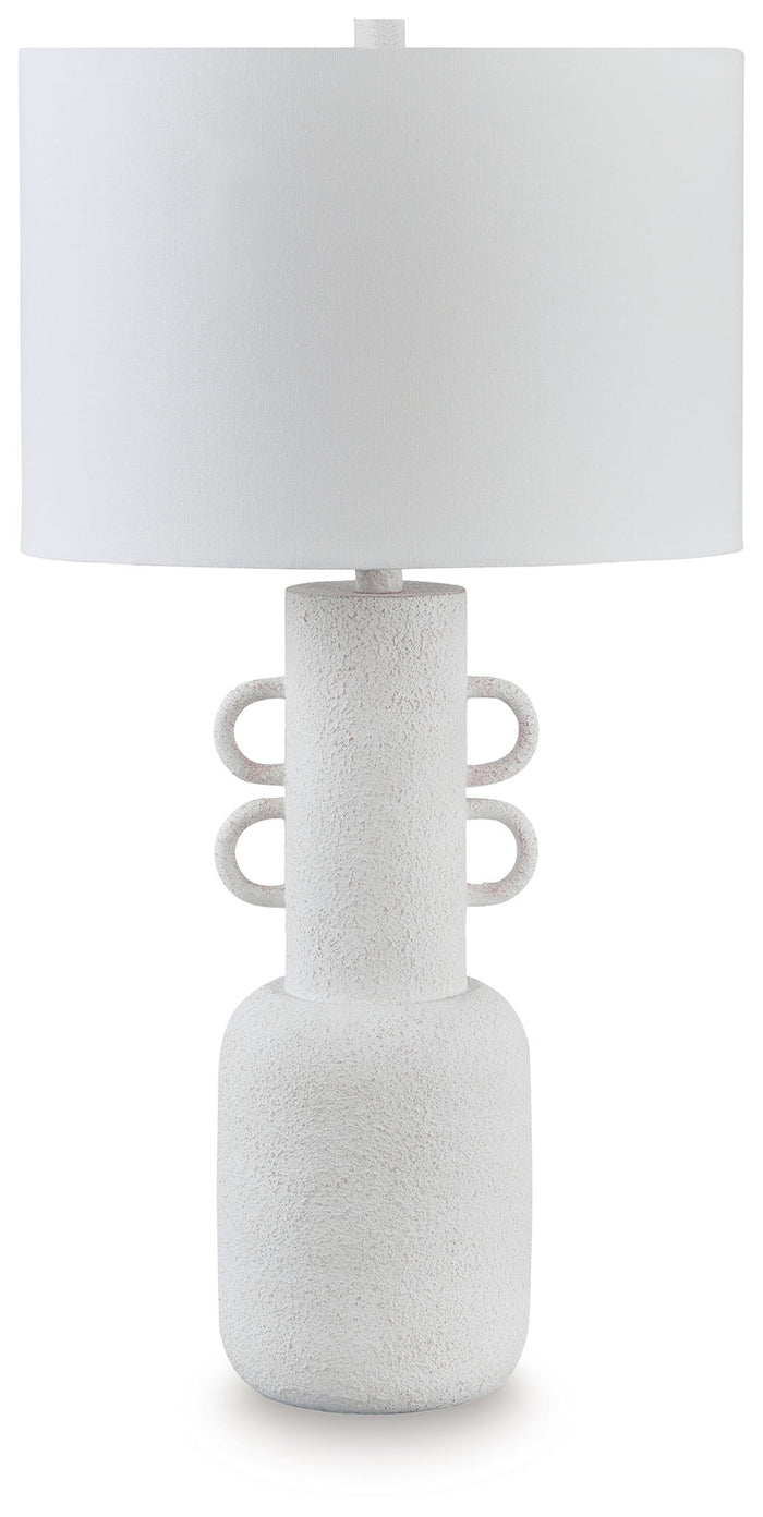 Perringhill - Metal Table Lamp - Distressed White image 1