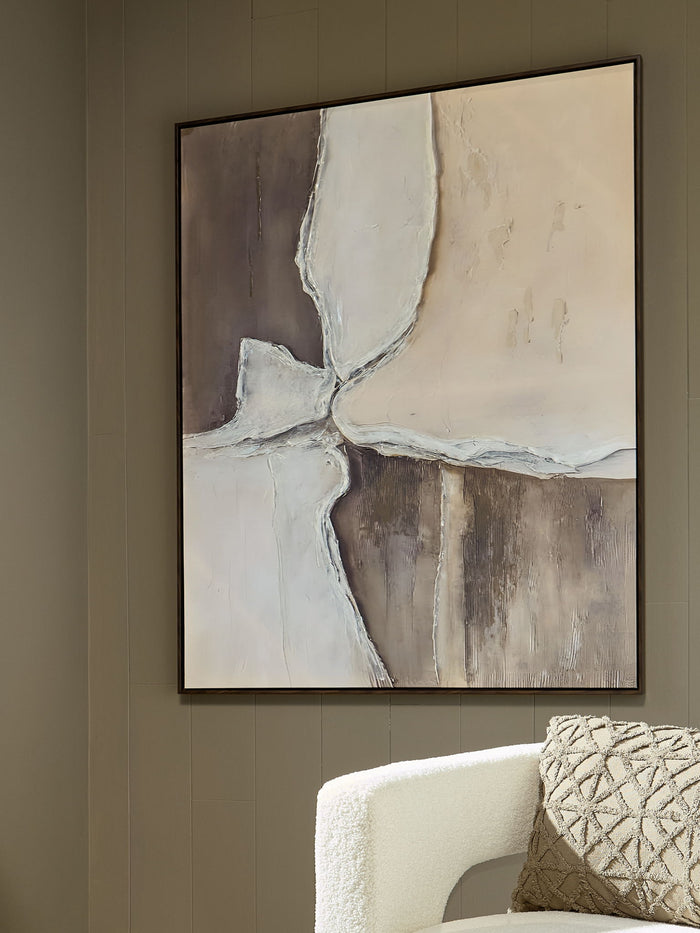 Junward - Wall Art - Brown / Tan / White image 2
