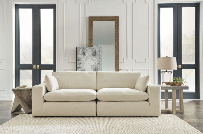 Elyza - Loveseat 2 Pc Sectional - Linen image 2