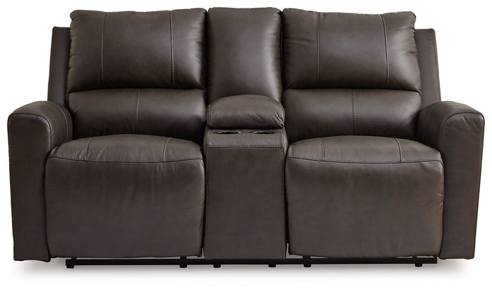 Boxmere - Dbl Power Reclining Loveseat with Console - Storm image 3
