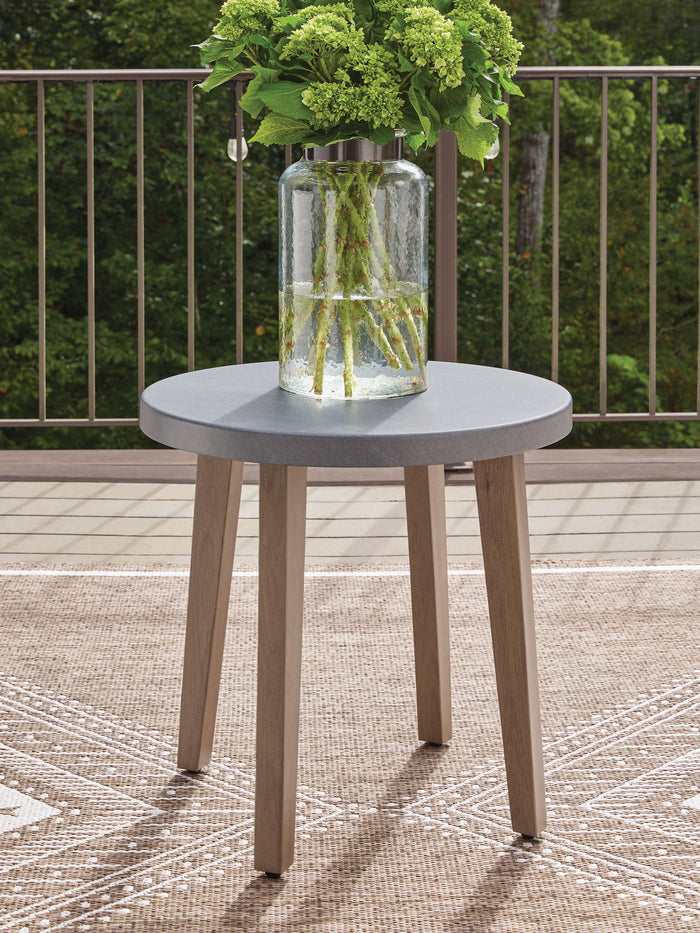 Harmony Headlands - Round End Table - Natural / Gray image 2