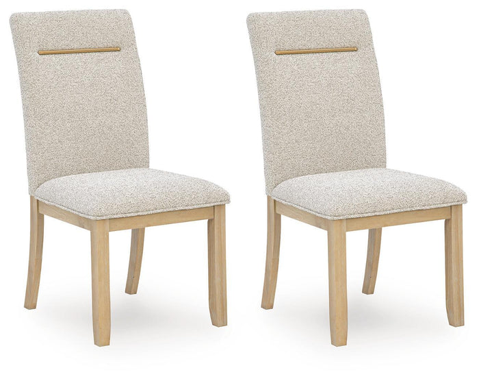 Lasinger - Dining Upholstered Side Chair (Set of 2) - Light Brown image 1