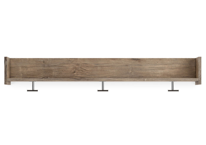 Oliah - Wall Mounted Coat Rack w/Shelf - Natural image 4